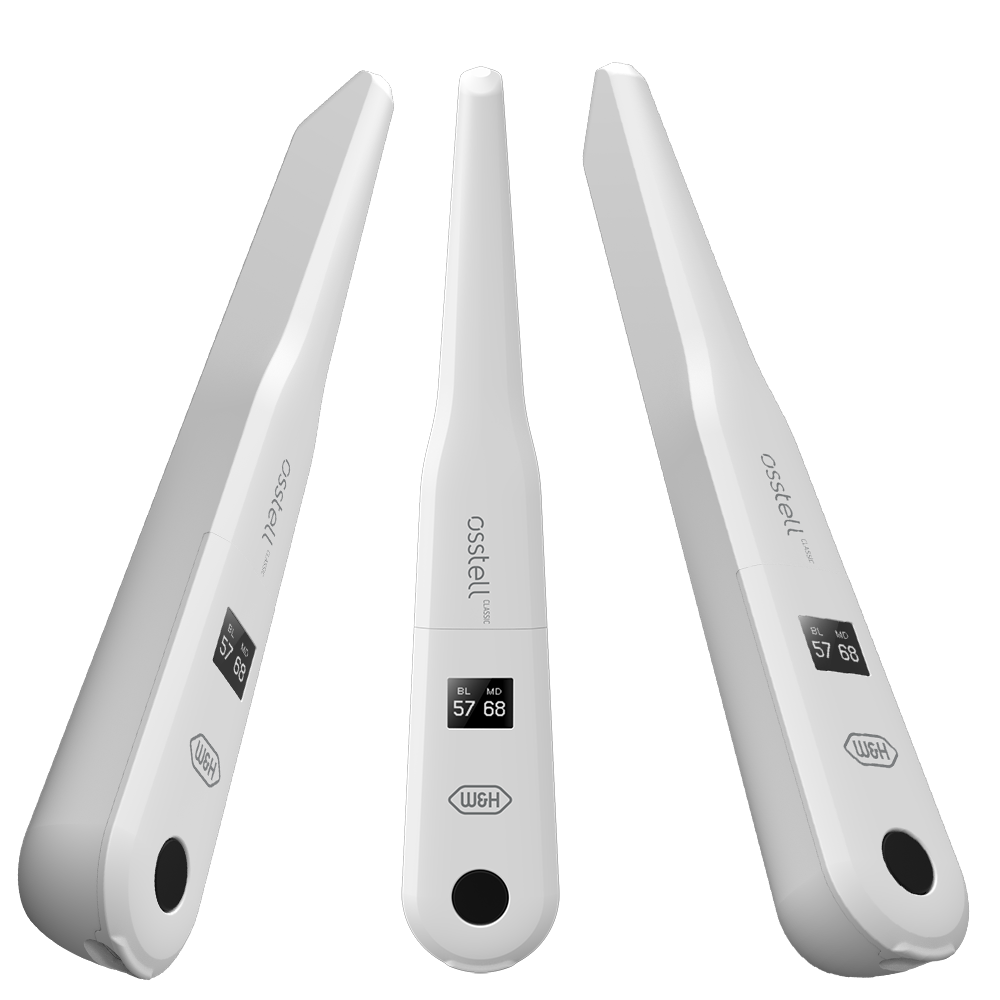 3 Osstell Classic devices (from left, front view, from right)