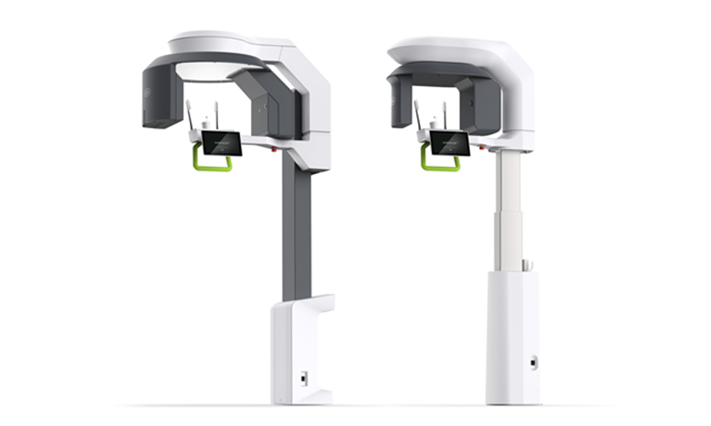 Aparate de radiografie 3D Seethrough Max și Seethrough Flex DVT, fotografiate pe un fundal alb.