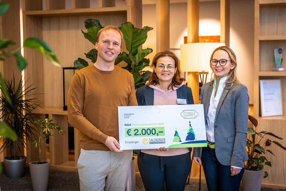 Spendenübergabe an die Salzburger Kinderkrebshilfe