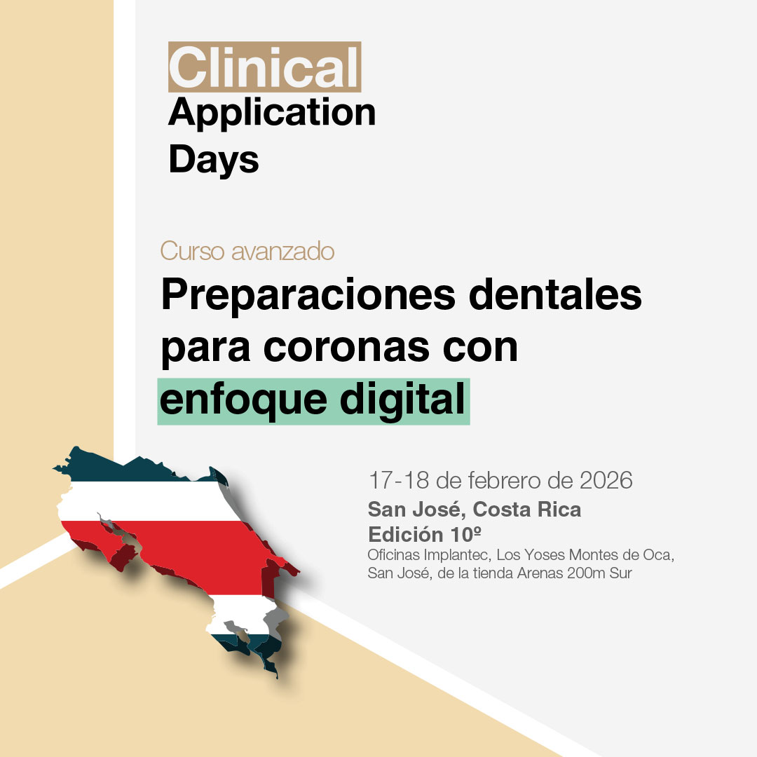 Promotional image for W&H Clinical Application Days featuring a map of Costa Rica, announcing the 10th edition in San José on February 17-18, 2026.