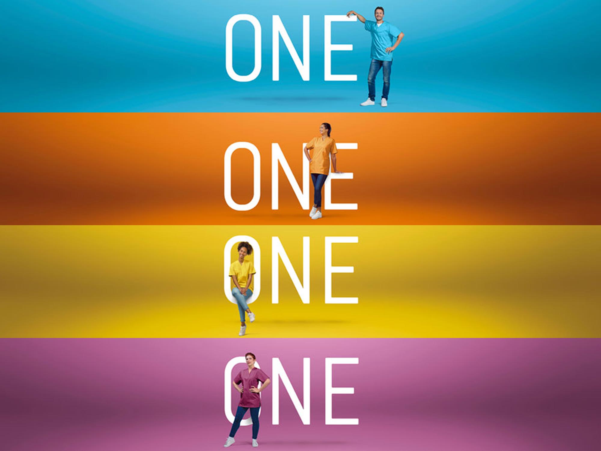 Assistina ONE campaign colours