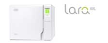 Lara XXL sterilizer with Lara XXL logo