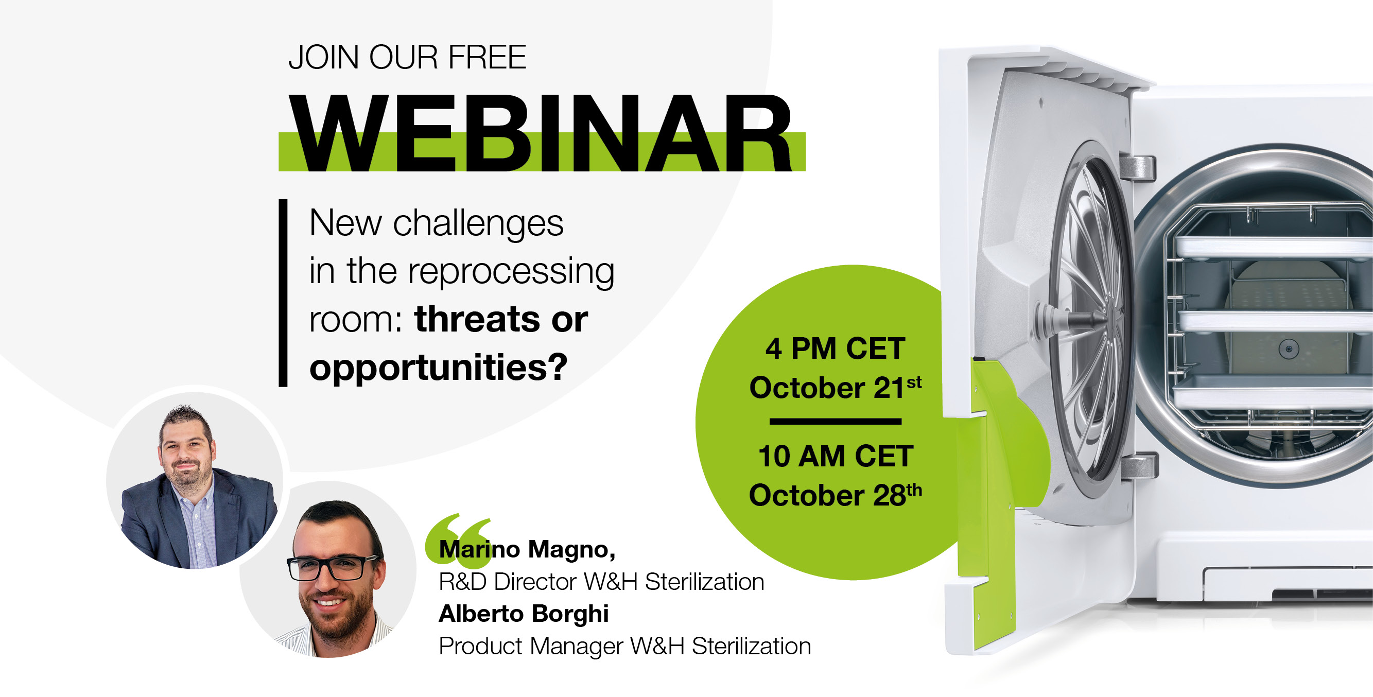 "New challenges in the reprocessing room: threats or opportunities?" by Marino Magno and Alberto Borghi