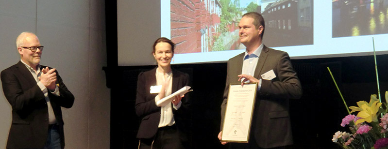 Daniel Rulli. awarded with the Swedish Hygiene Prize by the Swedish Association for Infection Control.