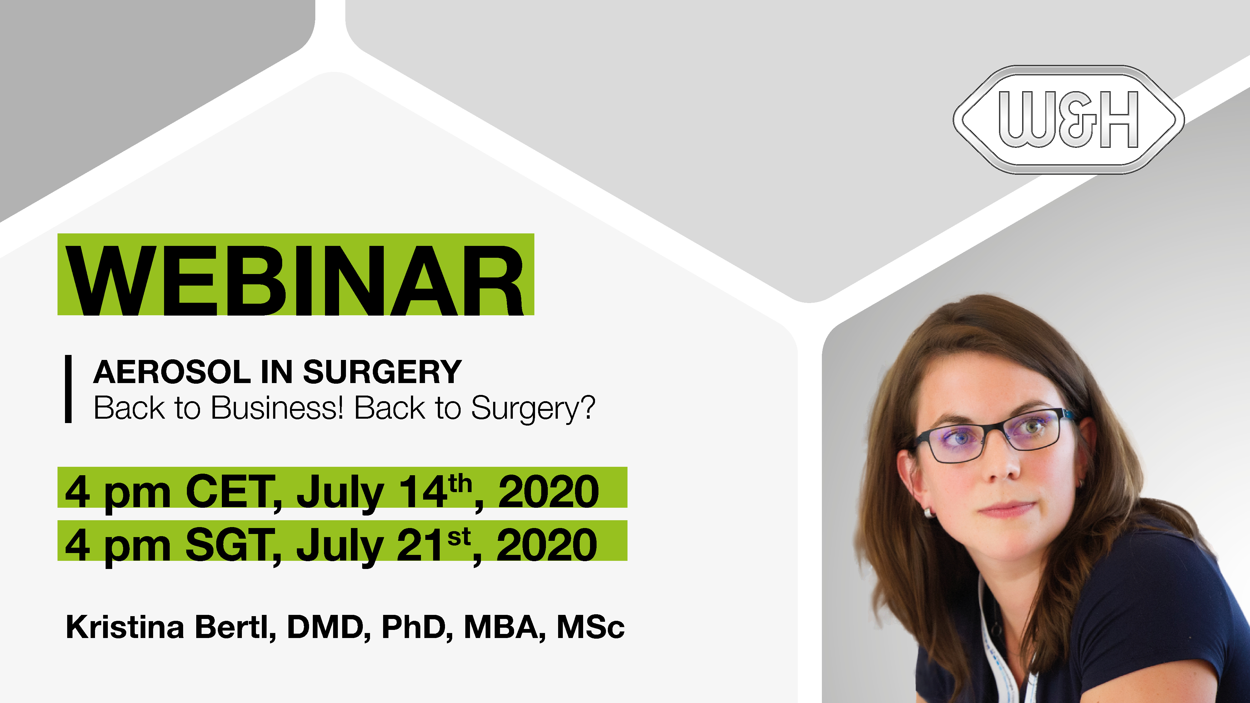 Webinar - "Aerosol in Surgery. Back to Business! Back to Surgery?" by Kristina Bertl