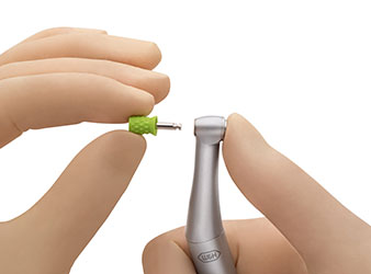 Cambiar rápidamente las copas de profilaxis 