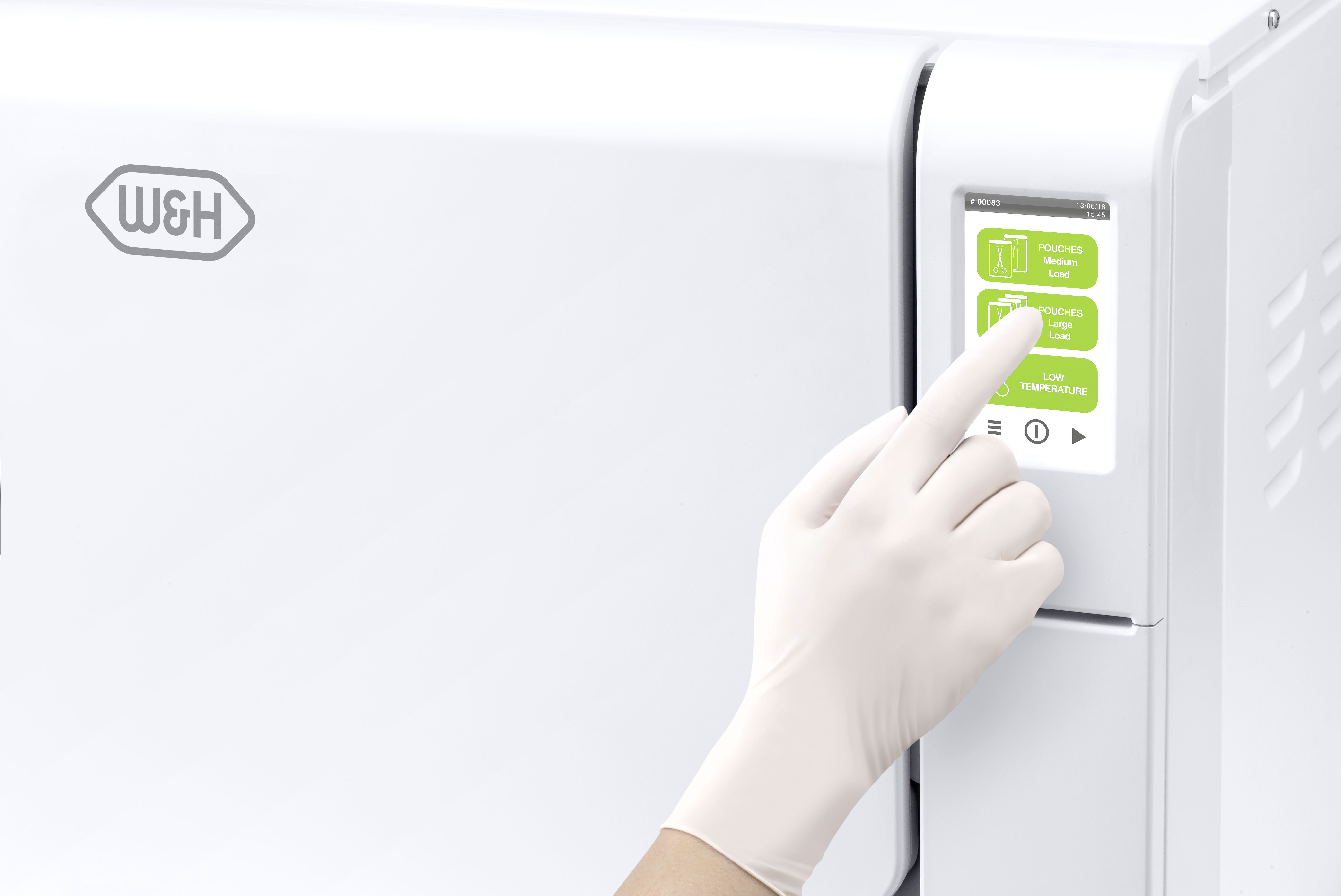 An intuitive touchscreen display offers more ease of use.