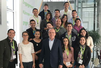 Besuchergruppe von der Universität La Salle (Mexico City).