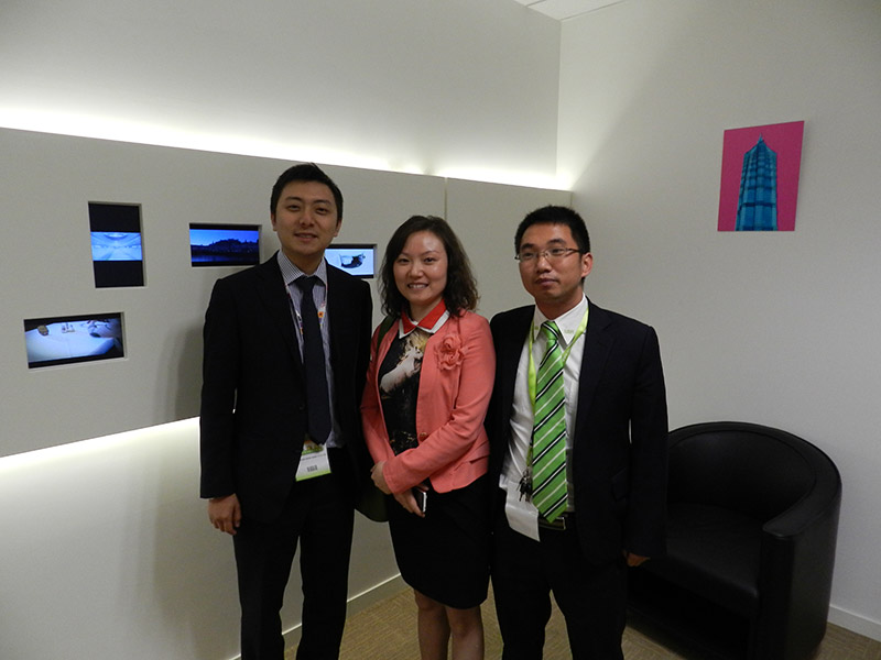 Sun Yue (Tesco), He Xiao Rong (Sichuan Hua Guang), Jerry XiaBo (W&H China)