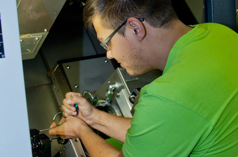 Servicing in the production department