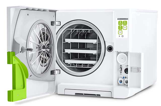The type B sterilizer Lara: perfect ergonomics and functionality for incredible usability.