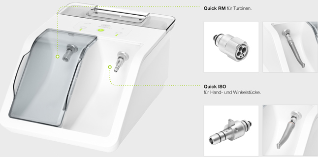 Assistina Twin mit Quick RM- und Quick ISO- Anschluss