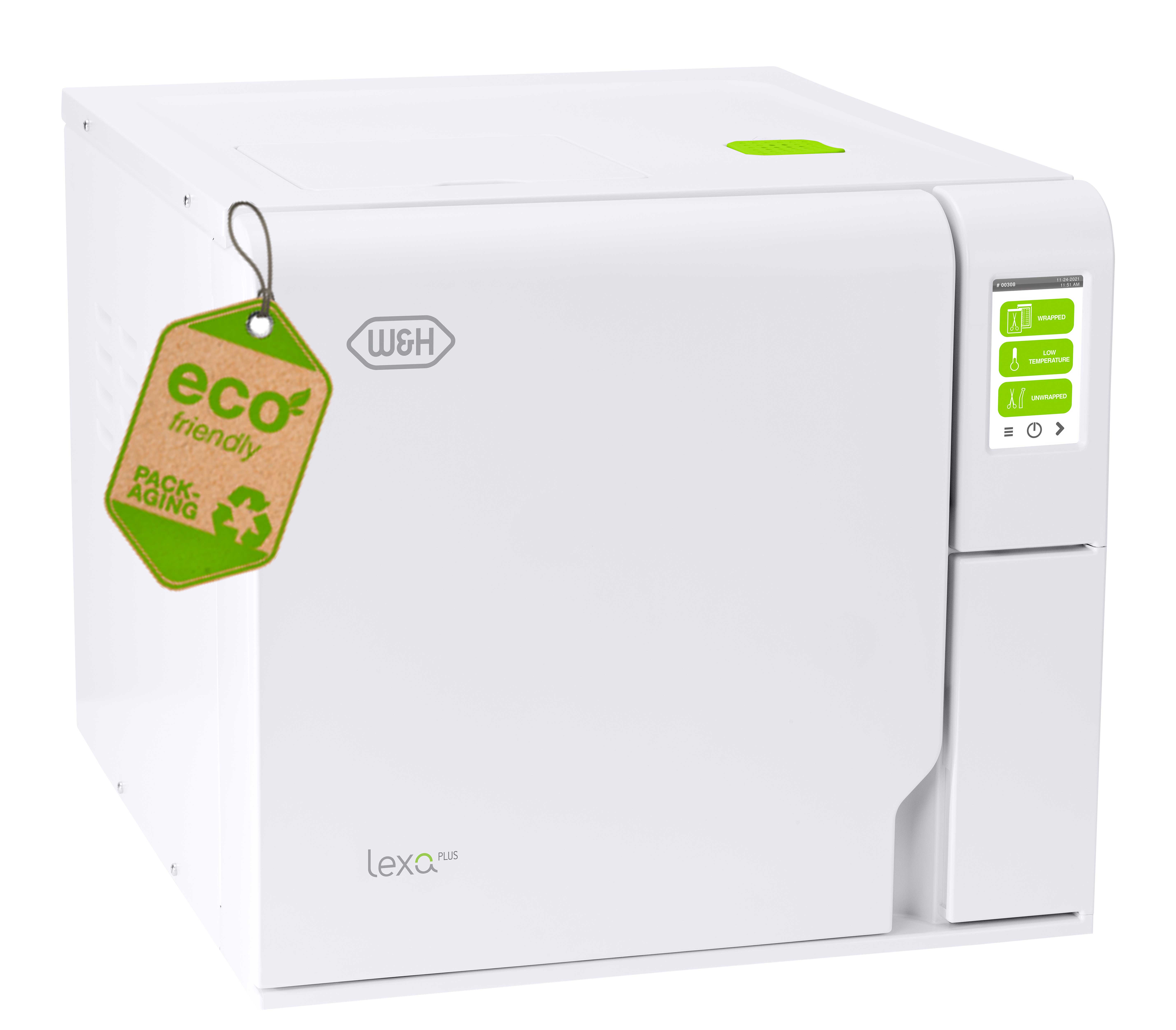 Lexa Plus with eco packaging label