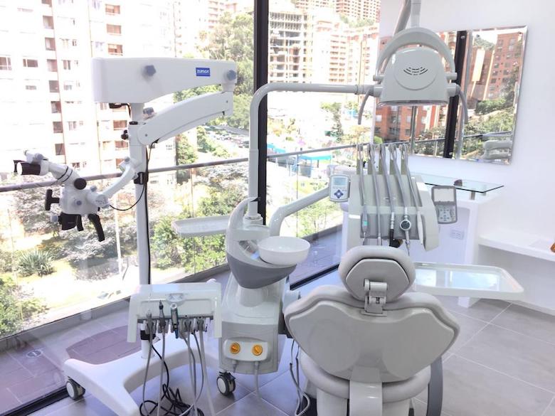 La impresionante vista desde uno de los espacios de la clínica de la Dra. Lina María Muñoz Ramírez en Bogotá.