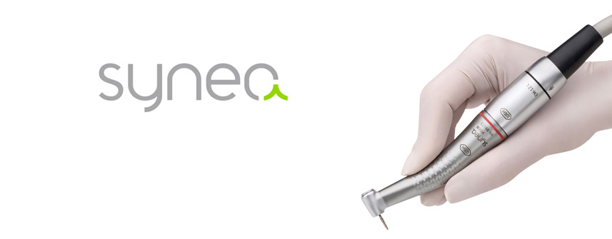 Electric motor EM-12 L combined with a speed increasing W&H Synea WK-93 LTS transmission contra-angle handpiece.