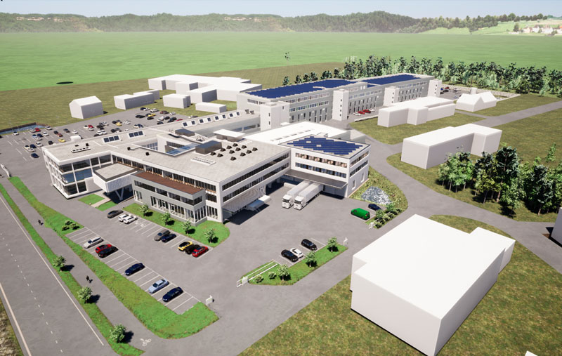 Ansicht Werk 2 im Vollausbau © WRS