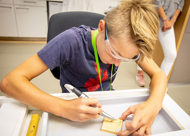 Im W&H-Schulungsraum beim Ausprobieren der W&H-Produkte!