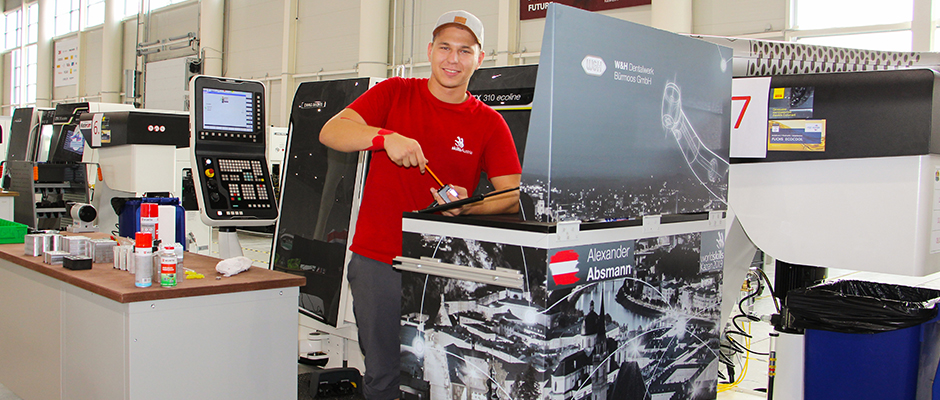Alexander Absmann with W&H equipment