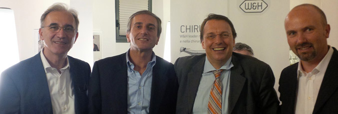 Von links: Massimo Fossati, Mark Kapelle, Dr. Alexander Ceccherini, Dr. Angelo Bonzi