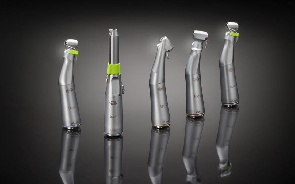 <br><br><br><br><br><br><br>Piezas de mano y <br>contra-ángulos quirúrgicos<br>con Mini LED+