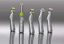 The new straight and contra-angle handpieces offer the surgeon a wide range 