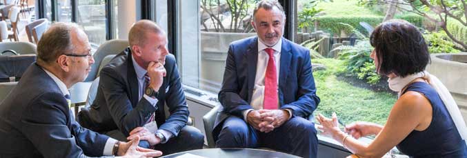 Interview with Peter Malata, Jonas Ehinger and Professor Neil Meredith Photo: Claude Lepaire - Paris