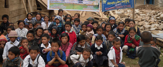 Escolares de Gorakhani (Nepal) 