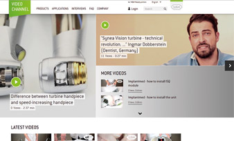 The stand-out features of the W&H video channel are its user-friendliness, clear structure and intuitive navigation system.