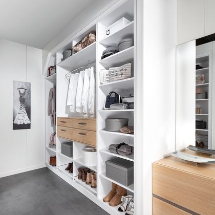 Schrankraum mit Dachschräge