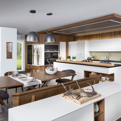 Wohnküche mit Sitzgruppe