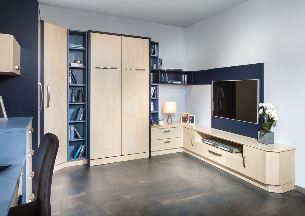 Jugendzimmer mit Klappbett