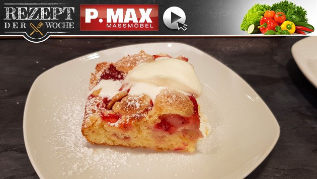 Rezept der Woche: Erdbeerstreuselkuchen