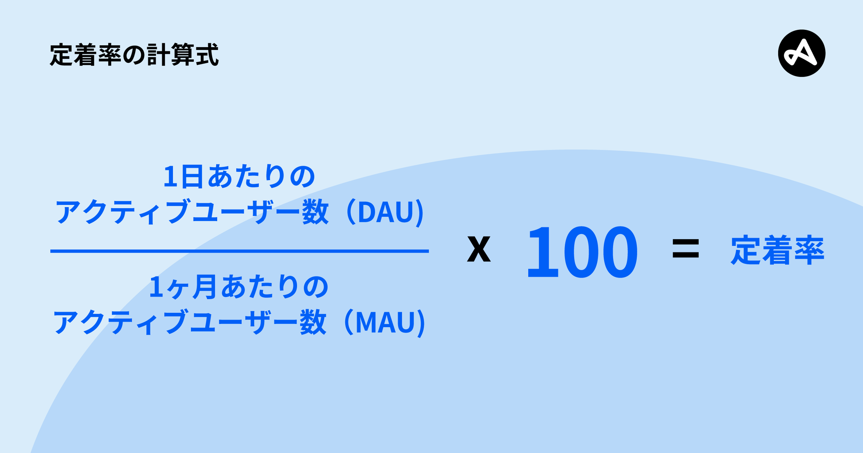 アプリ定着率の計算式