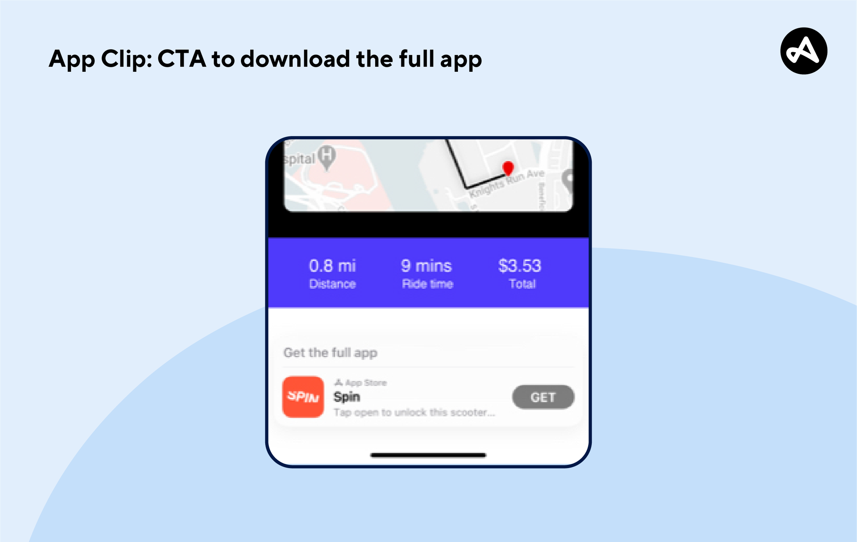An example of an App Clip CTA