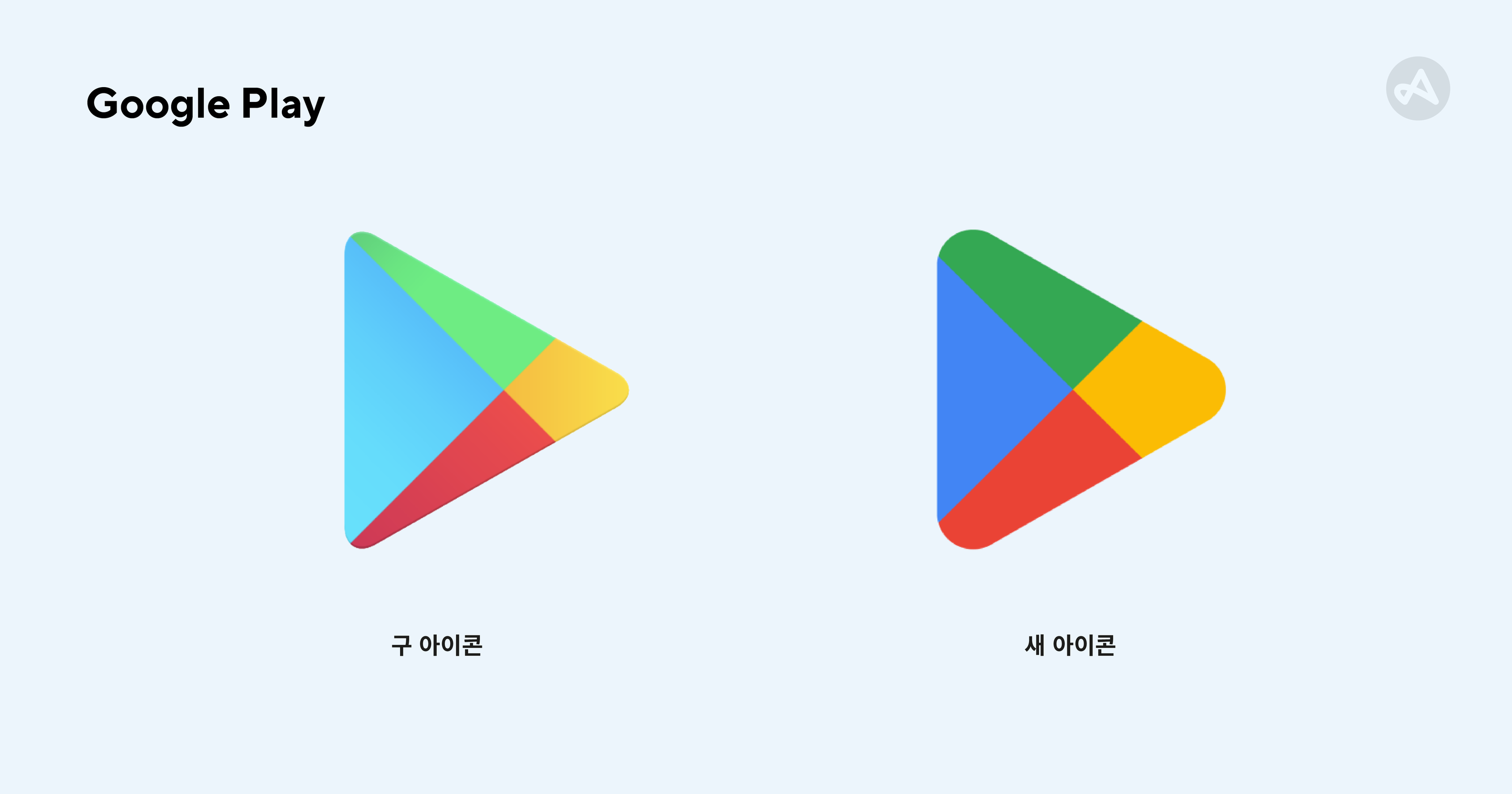 Google Play의 앱 로고 재디자인 사례
