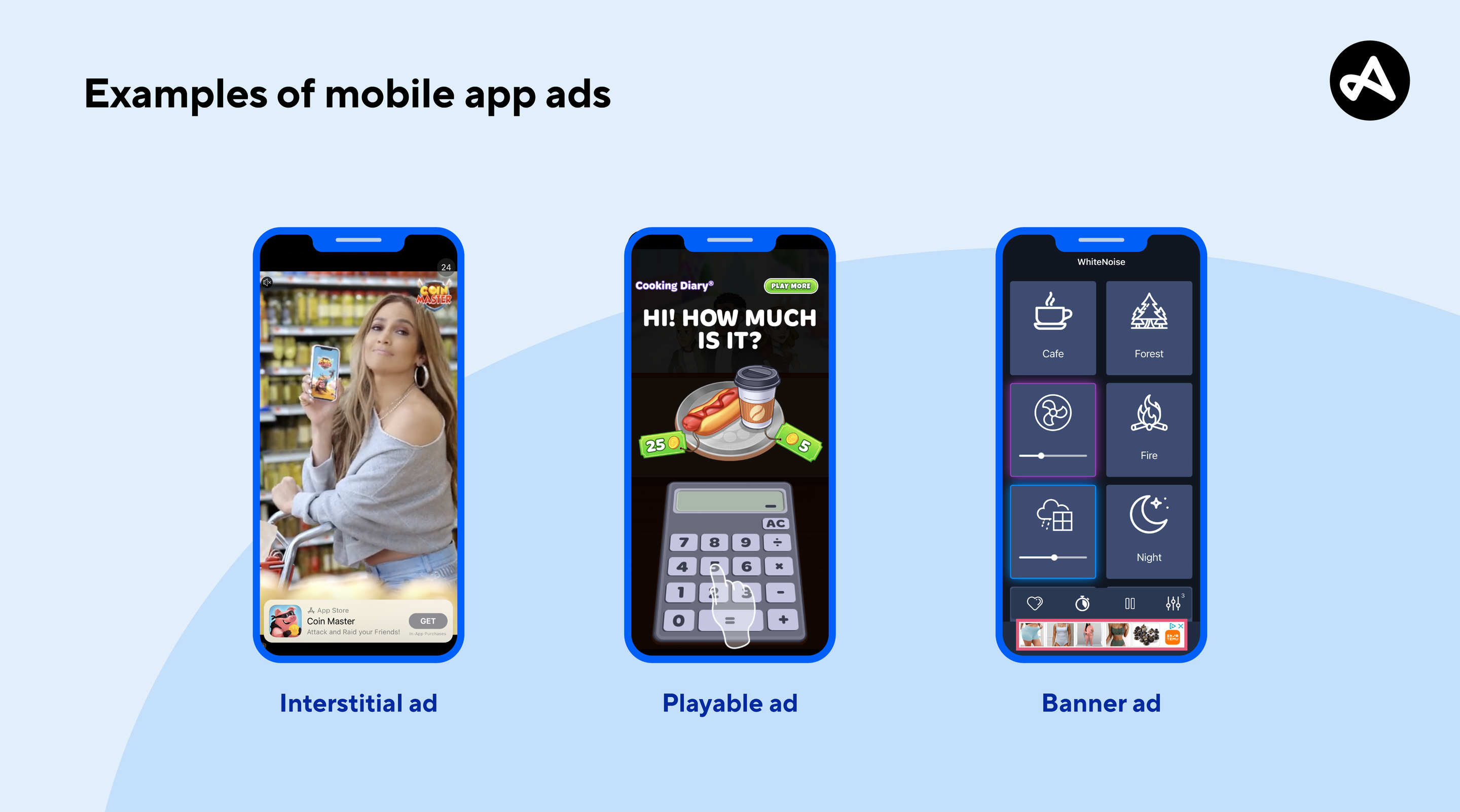 Examples of real mobile app ads