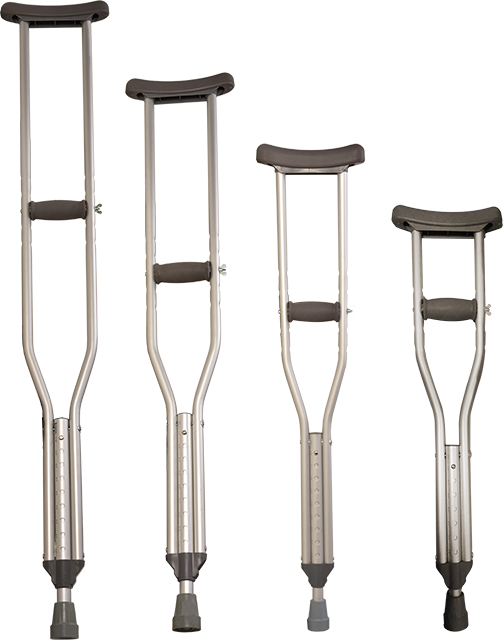 GT1012 Standard Aluminum Underarm Crutch Series Gentry Way & Gentry