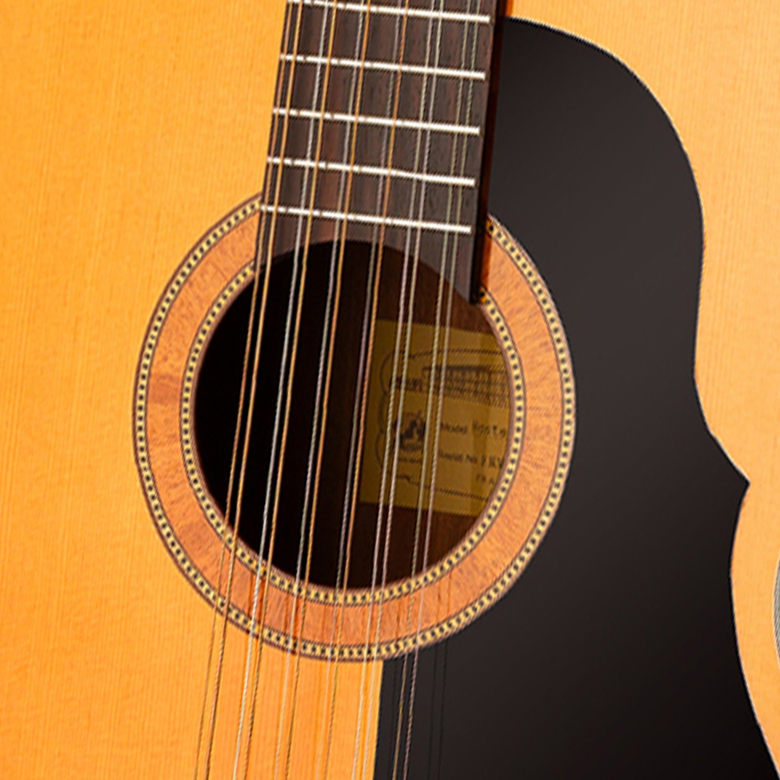 Schallloch der Framus Vintage Hootenanny 12 TS