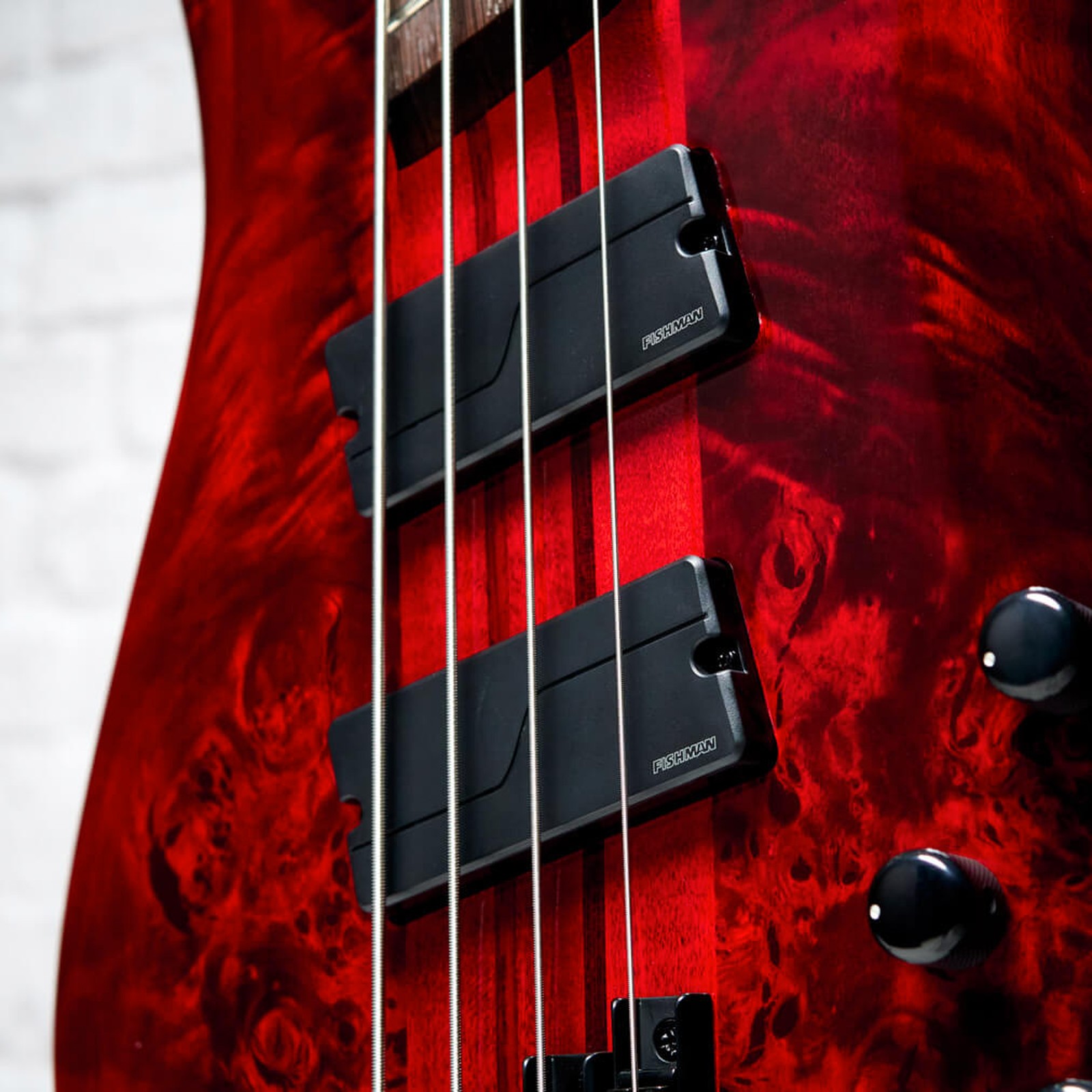 Spector NS Dimension MS 4 Inferno Red – Detail