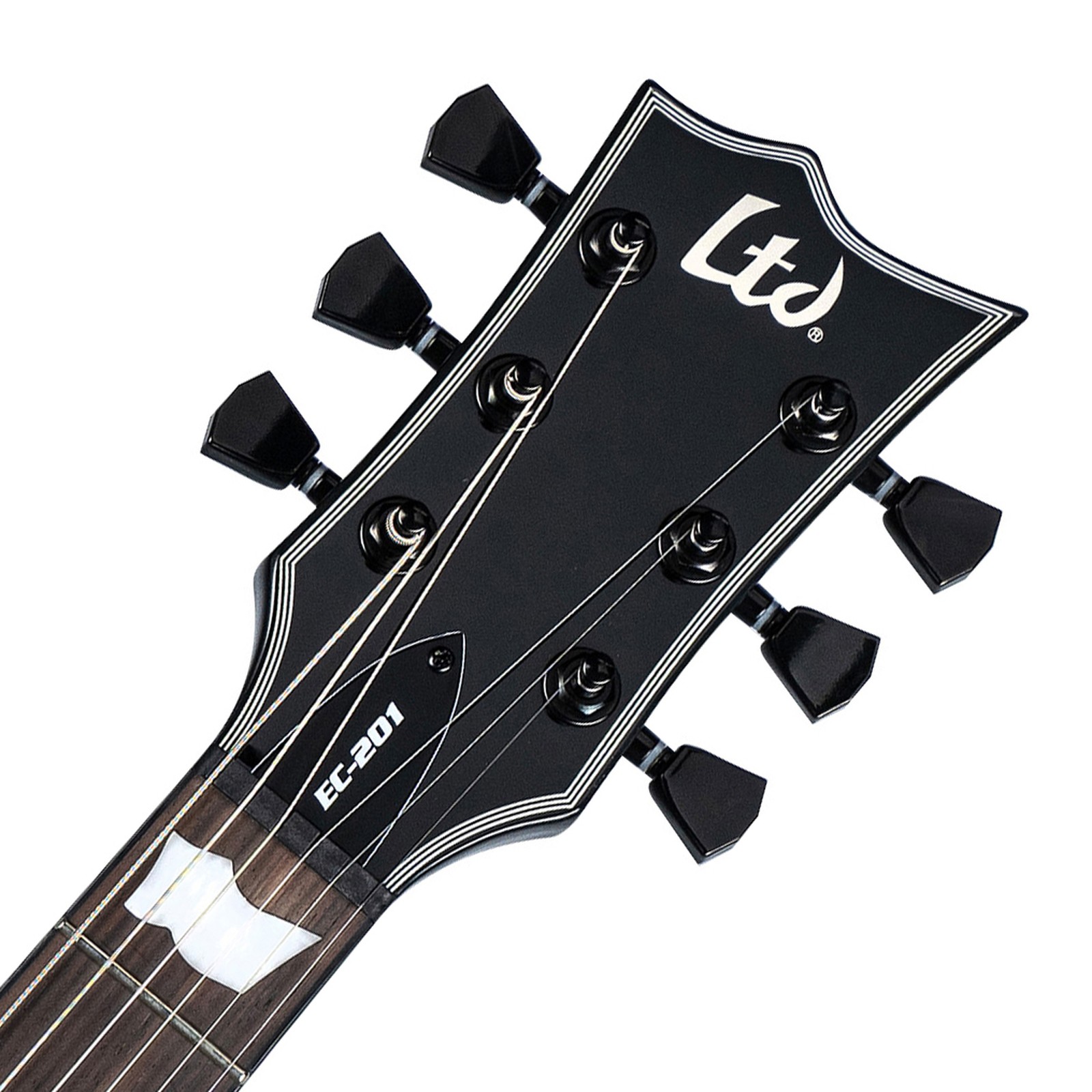 Kopfplatte der ESP LTD EC-201 Black E-Gitarre
