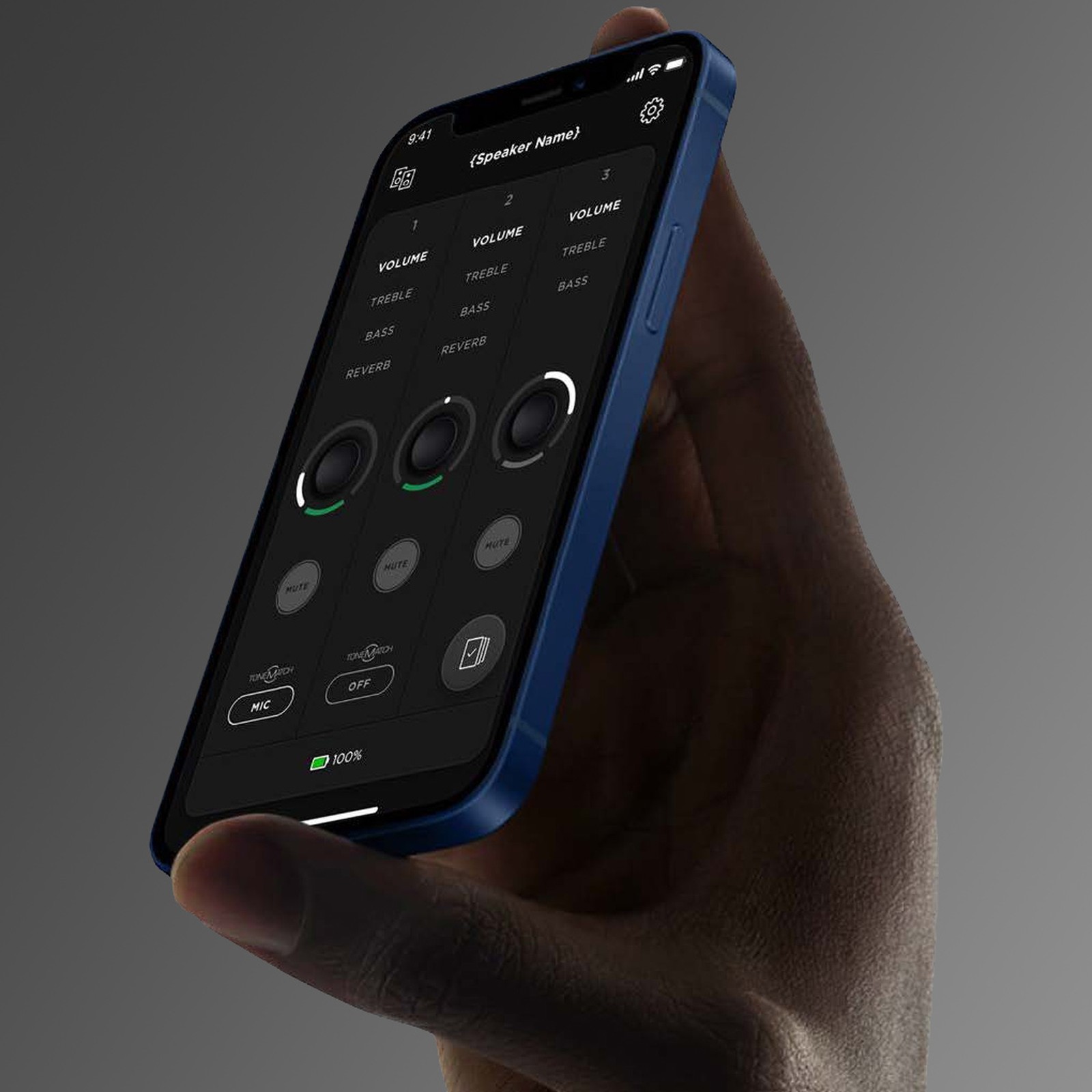 Smartphone con l'equalizzatore dall'app Bose Music app