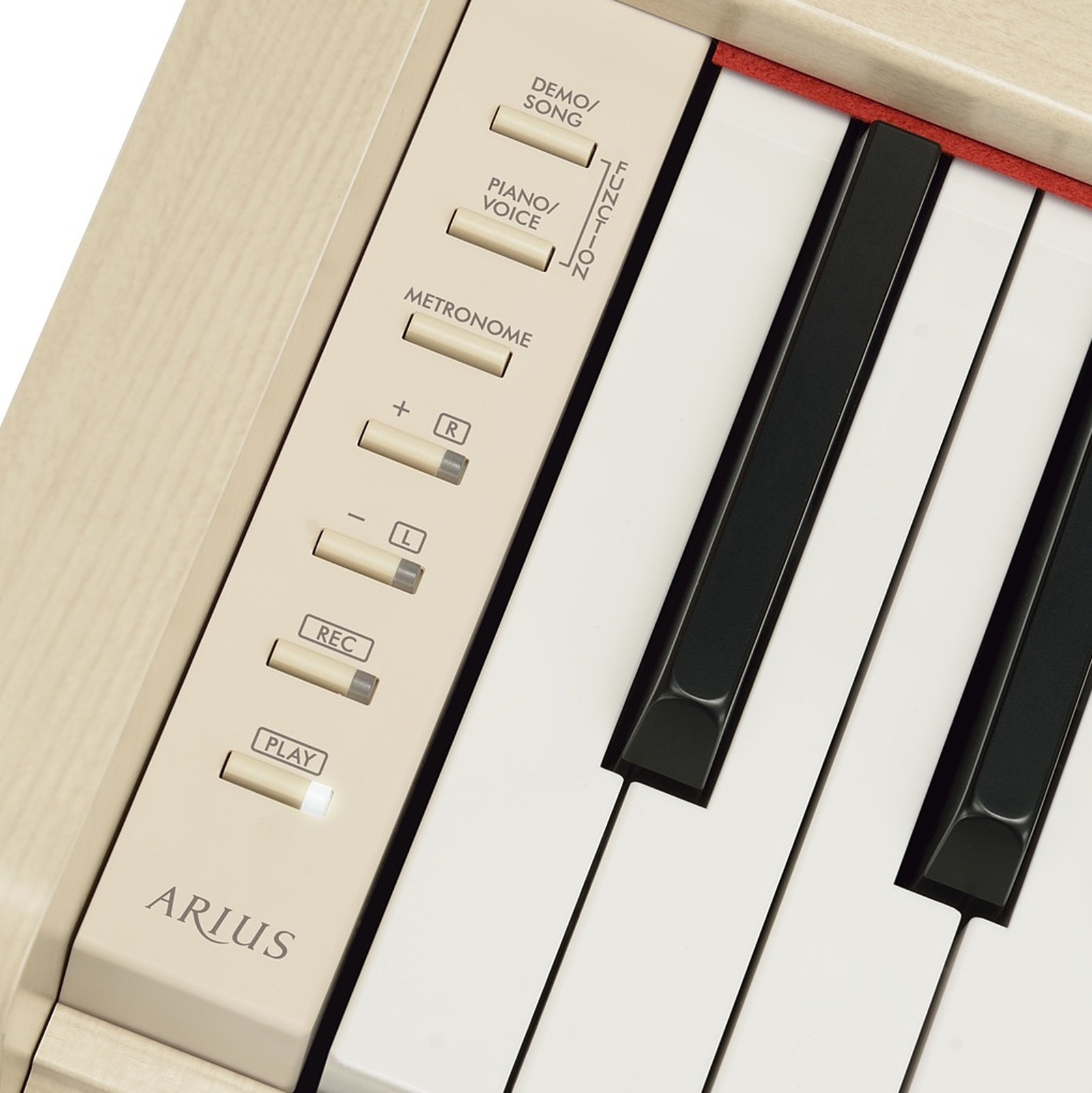 Knöpfe und Klaviertasten des Yamaha YDP-S35 WA Arius