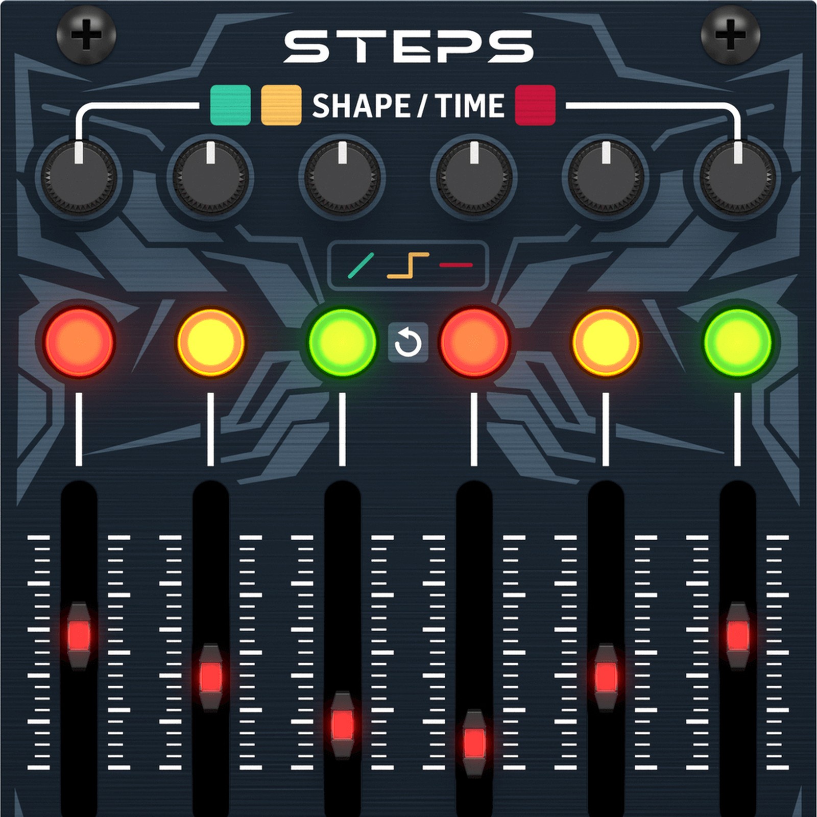 Bedienelemente des Behringer Steps