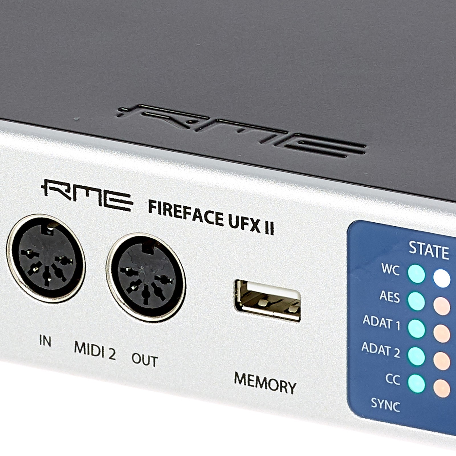 Detailansicht des RME Fireface UFX II 60-Kanal USB Audiointerface