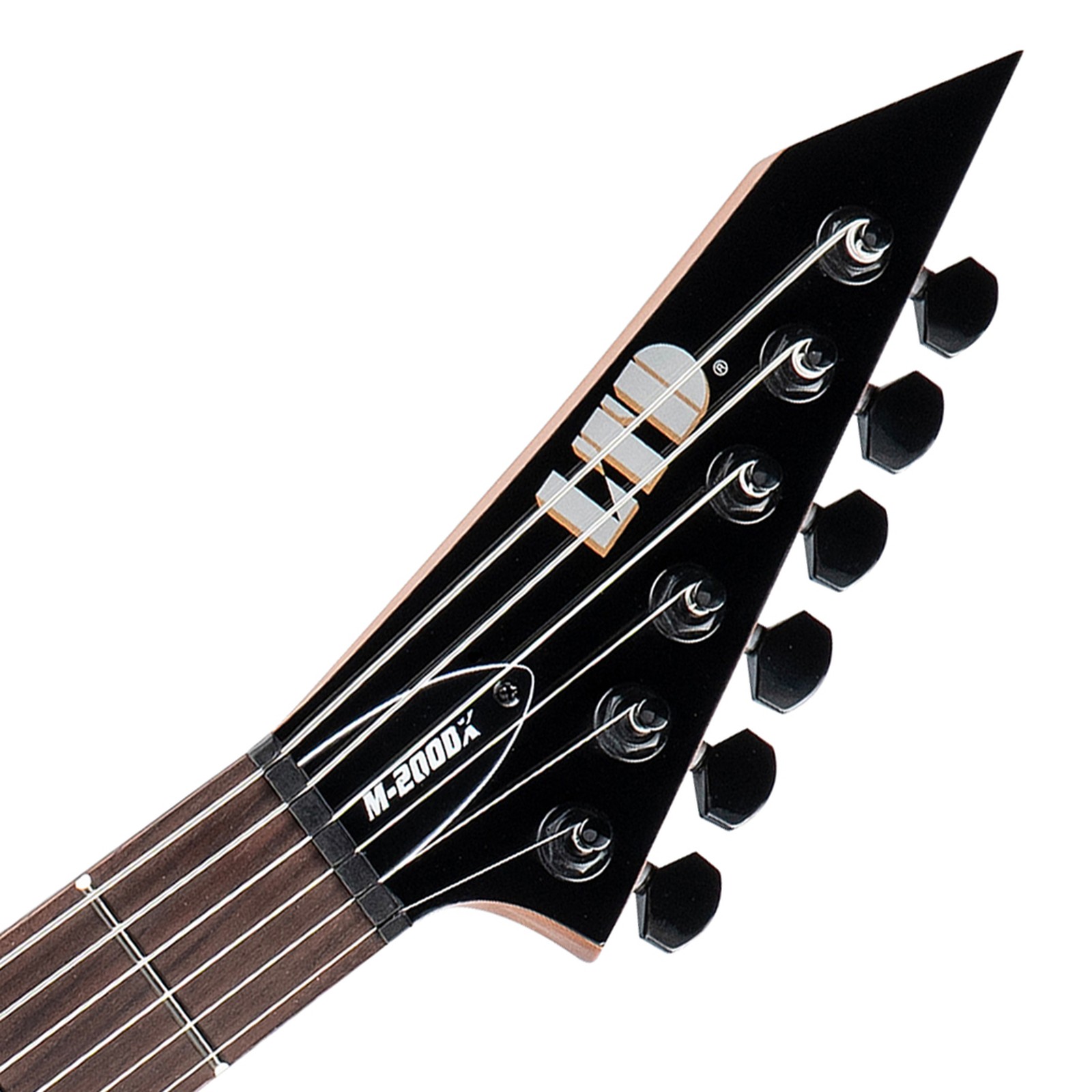 Kopfplatte der ESP LTD M-200DX NT BLB E-Gitarre