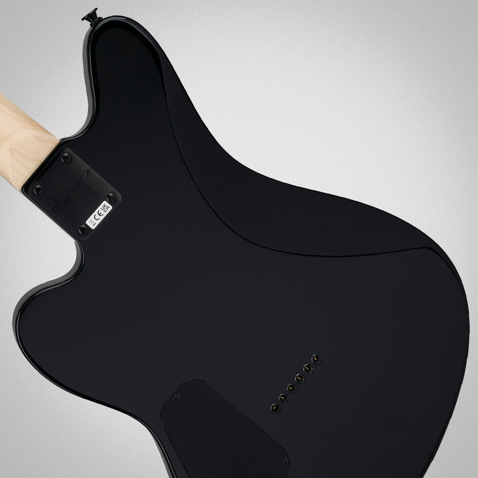 Rückseite der Jackson JS22 Surfcaster HT SN BK