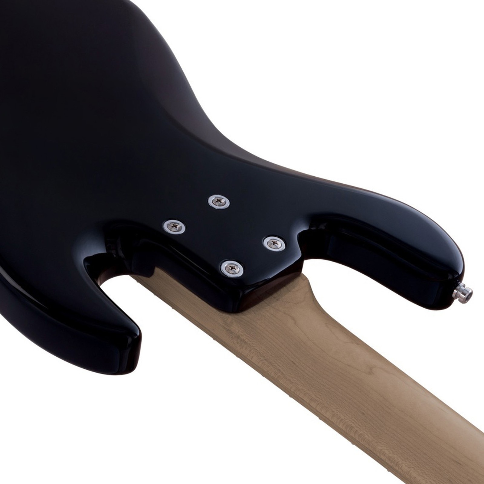 Bolt-on maple neck, Sadowsky MetroExpress 21 Hybrid PJ 5 RM Left-handed Black, five-string bass guitar