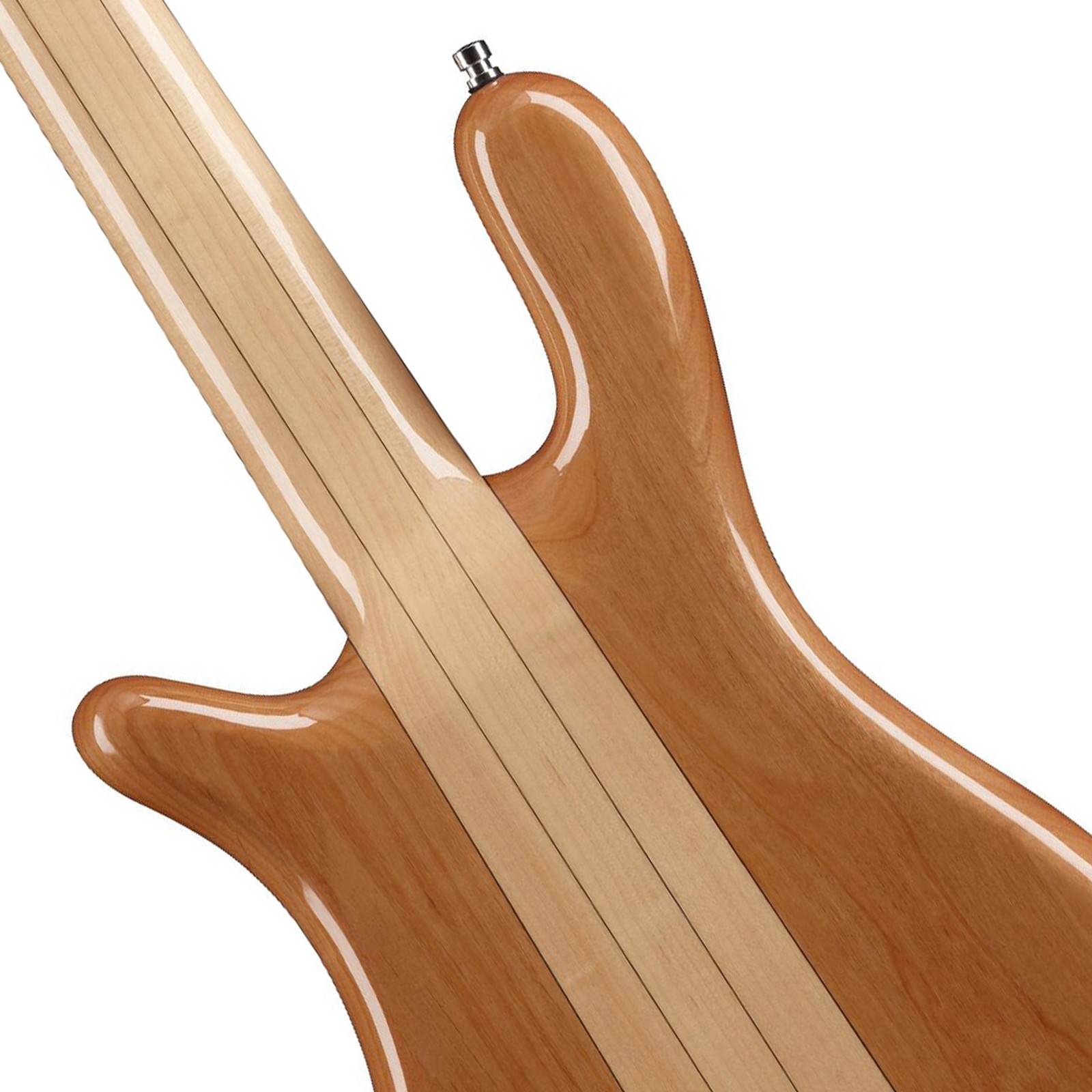 Neck, Warwick RockBass Streamer Neckthru I 5 Natural High-Polish, five-string bass guitar
