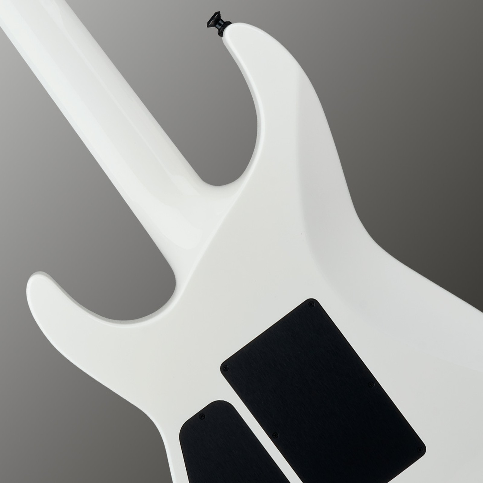 Ergonomischer Halsübergang der Jackson American SRS Soloist SL2 FR Snow White von hinten