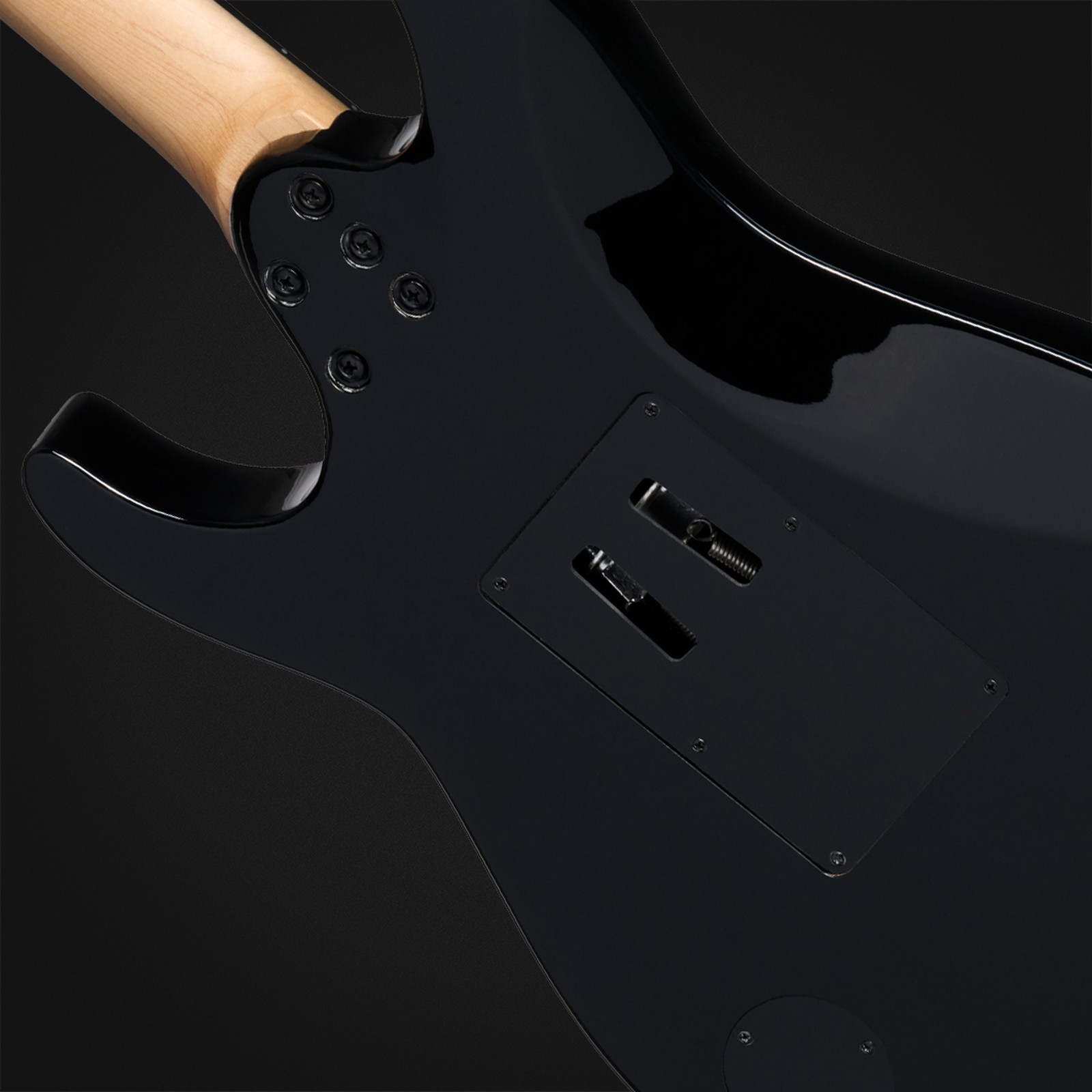 Rückseite der Kramer Guitars Volante Quilt HSFR Magenta Burst